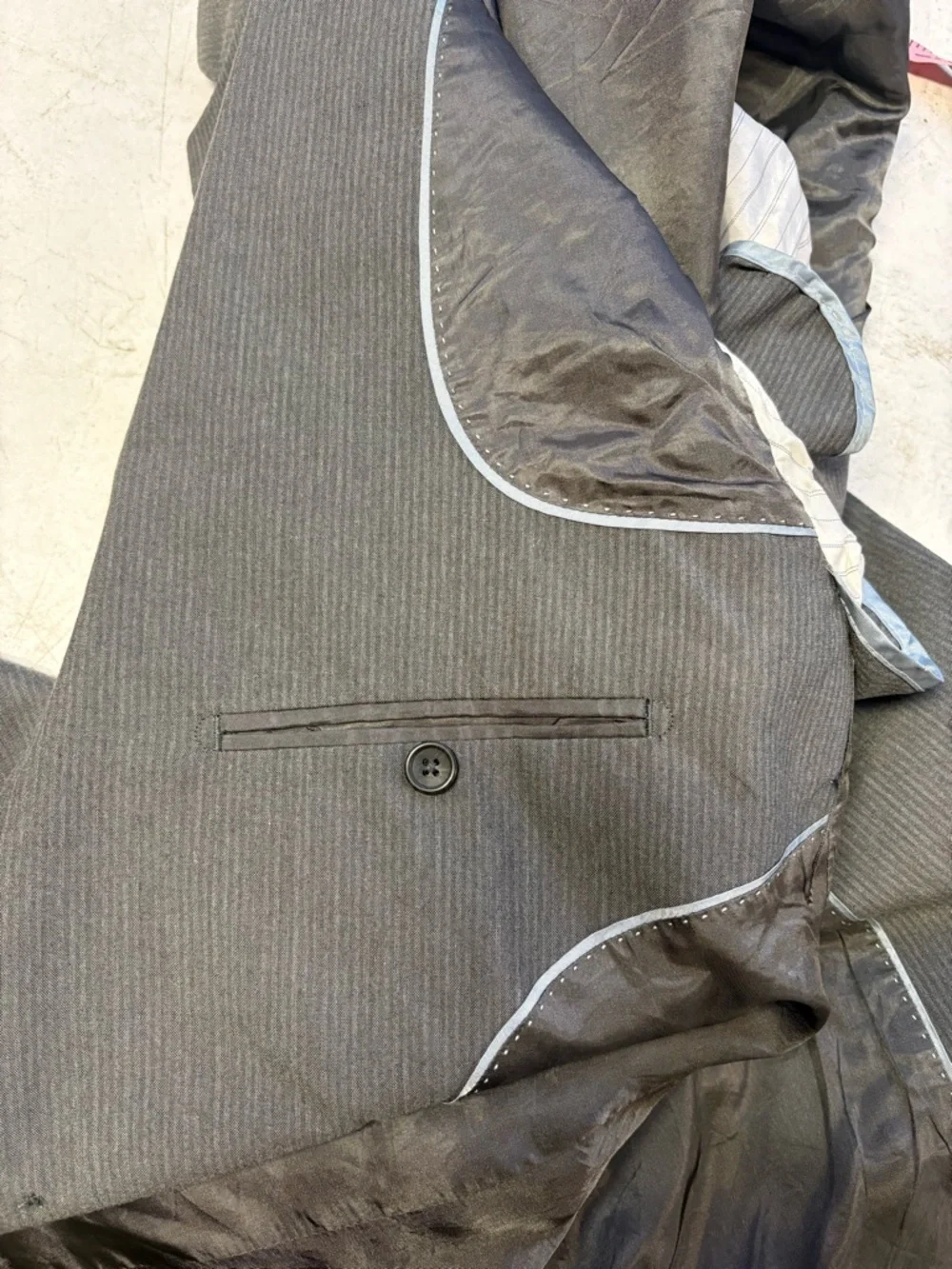 Banana Republic Men's Charcoal Gray Two-Button Blazer